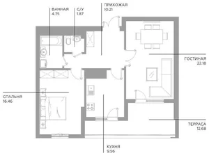 Фото 4 2-комн. квартира в Мирабадском районе