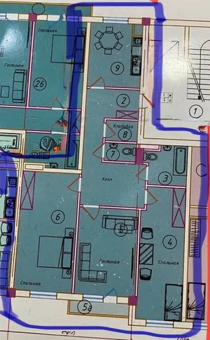 Фото 5 3-комн. квартира в Мирзо-Улугбекском районе